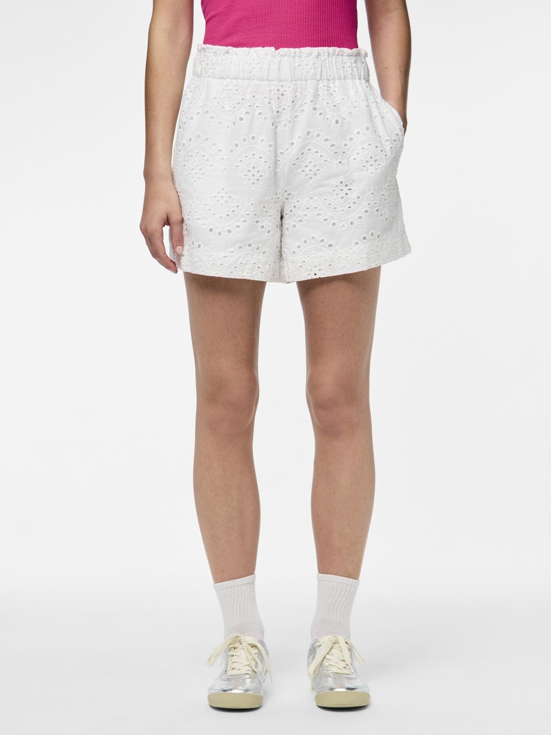 PCVILDE Shorts - Bright White - VERO MODA & VILA Bergvik